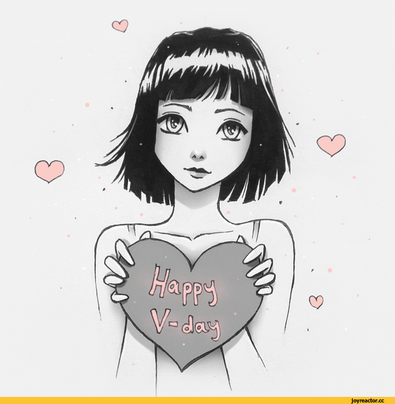 Анимированная открытка на День Святого Валентина
