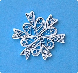 Снежинка - украшение из бумаги на Новый год своими руками в технике «Квиллинг»